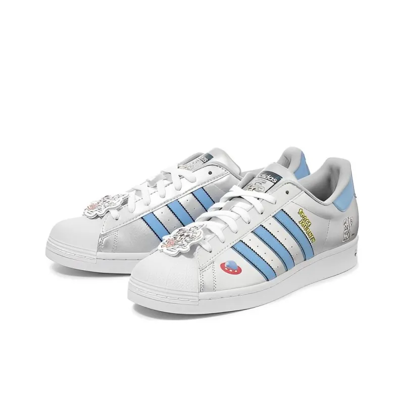Adidas Superstar X Disney Shoes 'Metal Silver Blue'-2