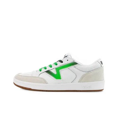 Vans Lowland CC Skateboard Shoes Unisex Low-Top White/Green