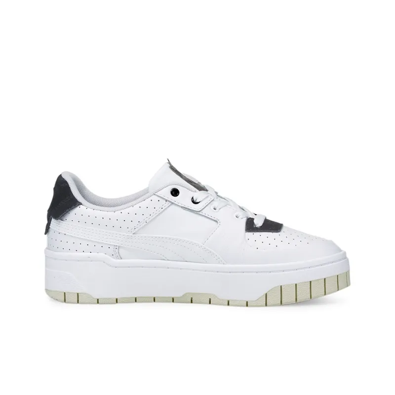PUMA Cali Dream Heritage Anti-Slip Wear-Resistant Low-Top Skateboard Shoes Women's White Black-1