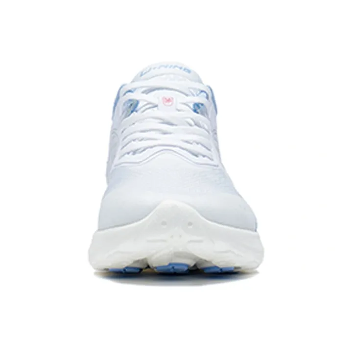 LiNing Qingyi Slip Resistant, Abrasion Resistant, Breathable, Lightweight Low Top Casual Shoes Women's White Blue-4