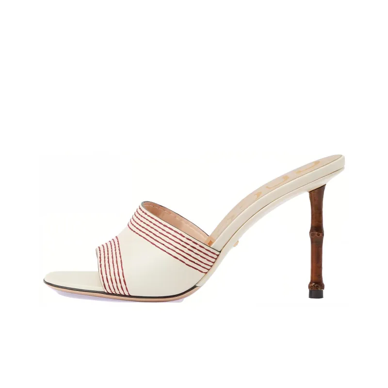 GUCCI Slide Slippers Women's White-0