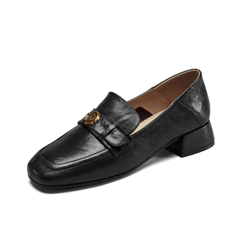 YEARCON Loafers Women's Red Brown/Ecru/Black-1