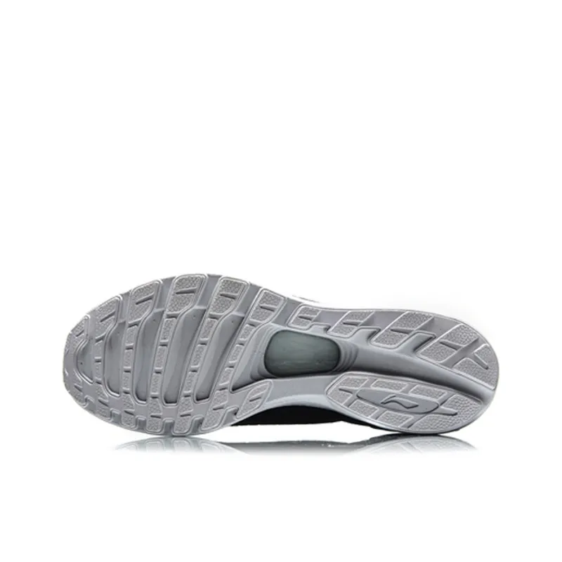 LiNing Qinghong Cushioning Breathable Lightweight Low-Top Running Shoes Unisex Black White-4