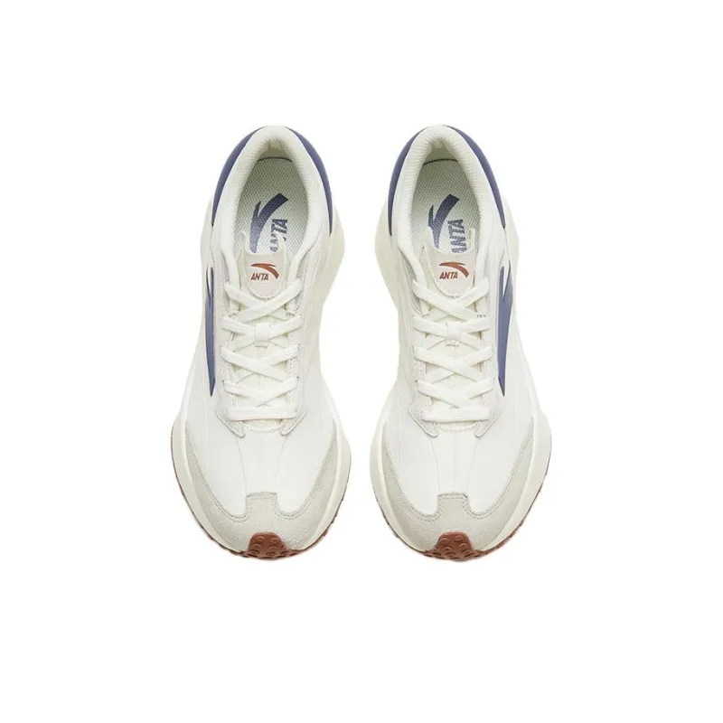 Anta Life Collection Rock Sugar 3 Cushioning Anti Slip And Wear Resistant Low Top Sports Casual Shoes White Gray Blue-2