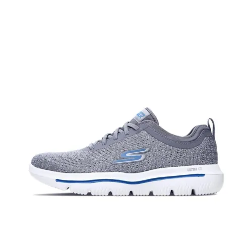 Skechers Durable Breathable Low-Top Casual Shoes Men's Gray