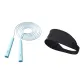 [Jump Rope Headwrap Sports Suit]Green Lemon+Black