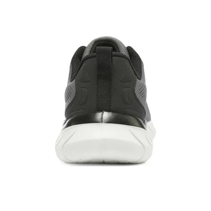 Skechers Overhaul 2.0 Breathable Lightweight Low Top Casual Shoes Men's Gray Black-3