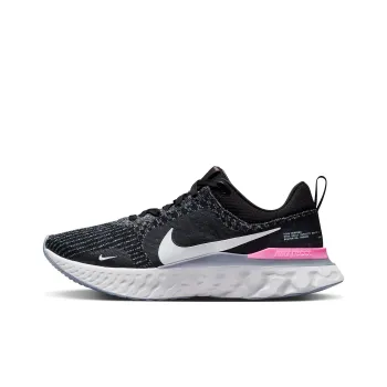 Nike React Infinity Run Black Football Grey Pink