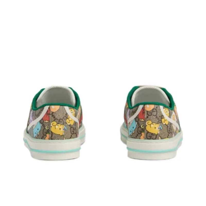 Pikarar x GUCCI Tennis 1977 Stylish Skateboarding Shoes Women's Ebony-3