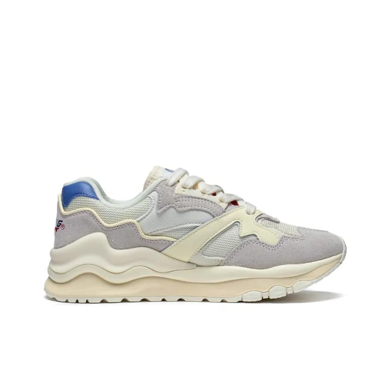 LiNing 001 Mountains And Seas Anti Slip Wear Resistant Low Top Sports Casual Shoes Women's Ecru Custard-1