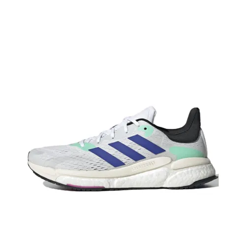 Adidas Solar Boost Series Running Shoes Men Low-Top White/Blue/Green