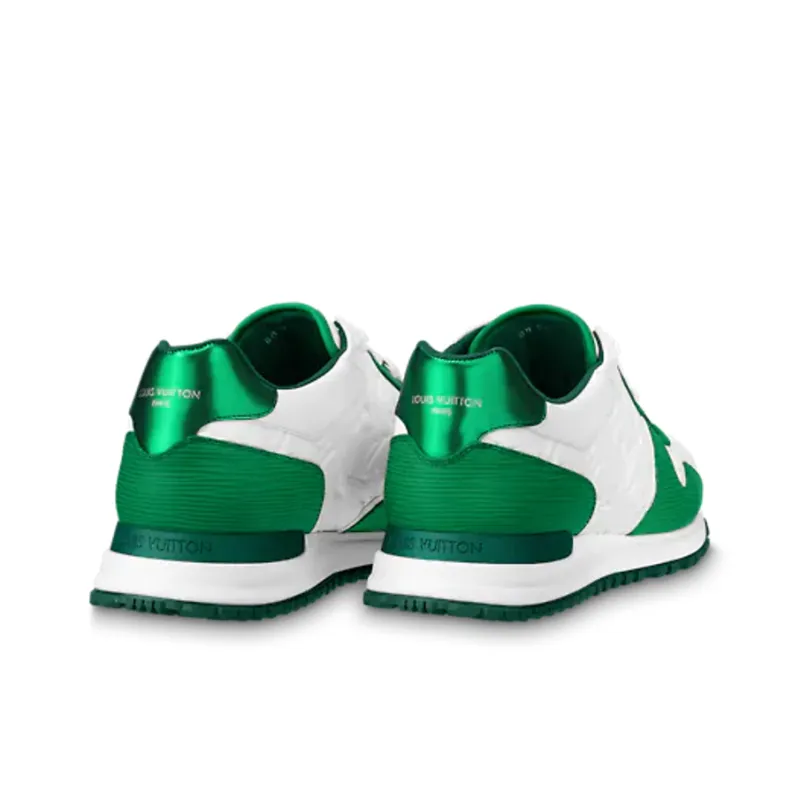 LOUIS VUITTON Lv Run Away Sneakers 'White Monogram With Metallic Green'-3