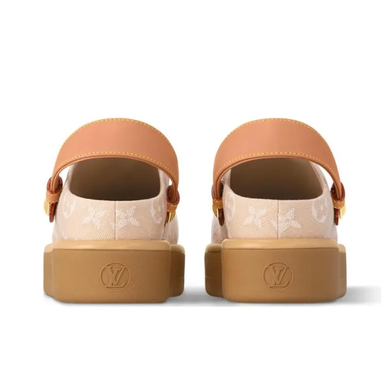LOUIS VUITTON Aspen Casual Single Shoes Women's Light Brown-3