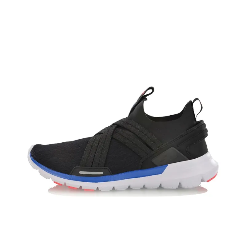 LINING Spirituality Running Shoes Women's Low-Top Standard Black/Standard White/Flashing Red/Turkey Sea-0