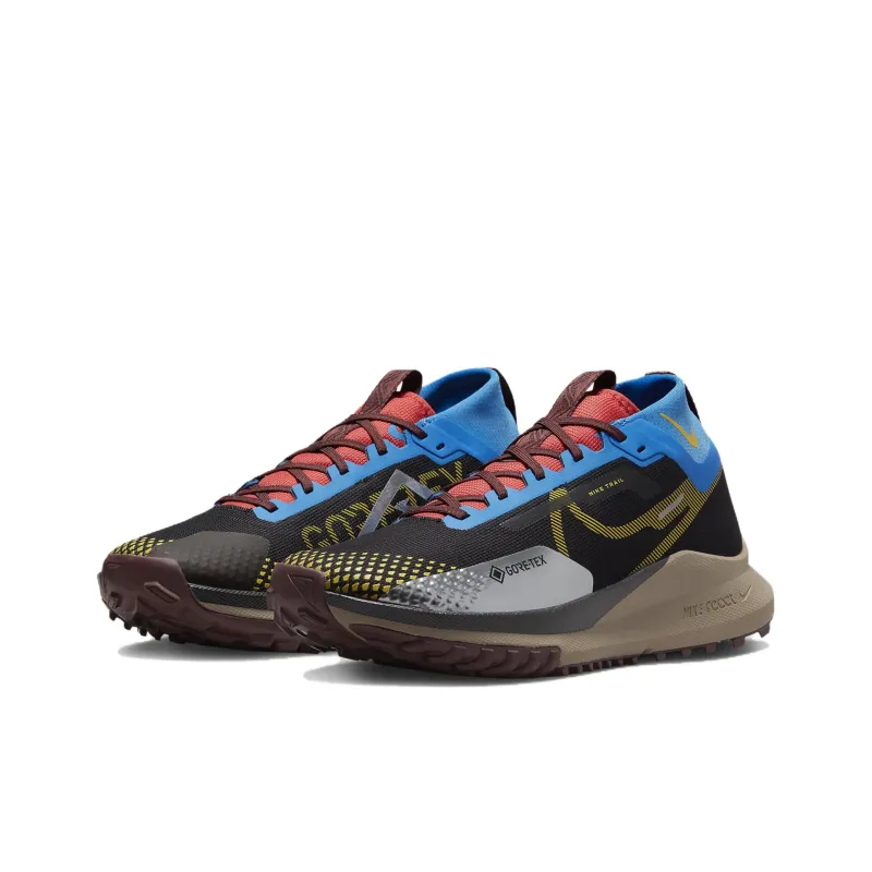 Nike React Pegasus Trail 4 Gore Tex Black Vivid Sulfur Blue-2