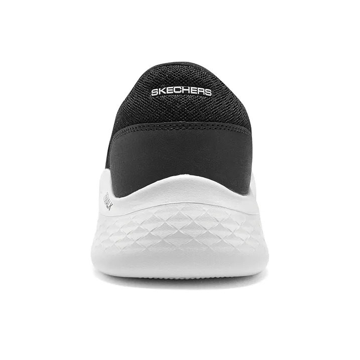 Skechers Go Walk Fle Request Slip Resistant Low Top Casual Shoes Men's Black White-4