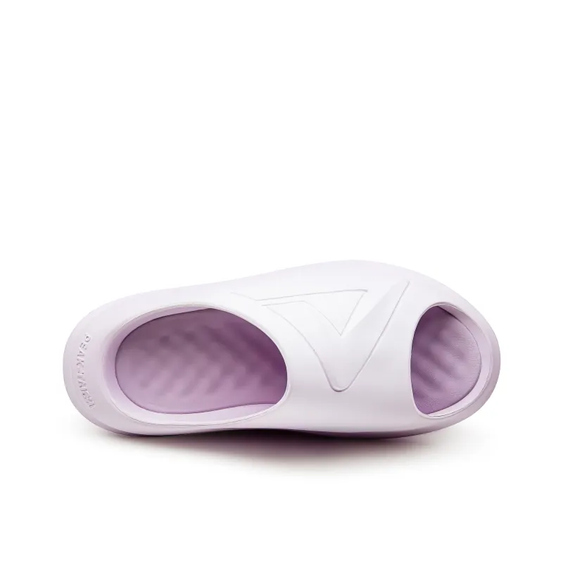 PEAK Very Small Fat Drag Slide Slippers Unisex Light Snow Purple-4