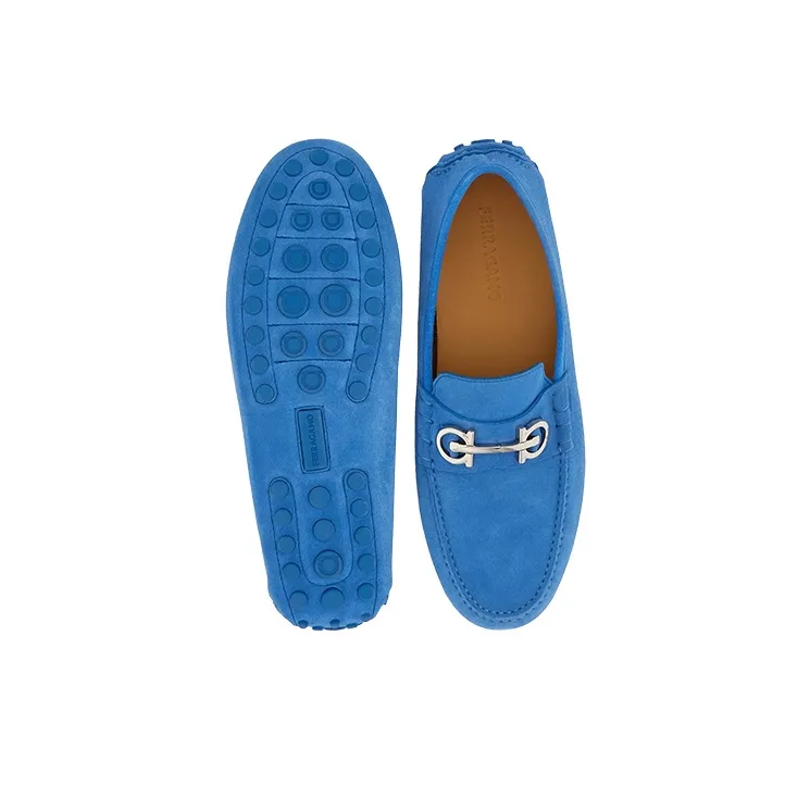 FERRAGAMO Gancini-buckle Leather Loafers-4