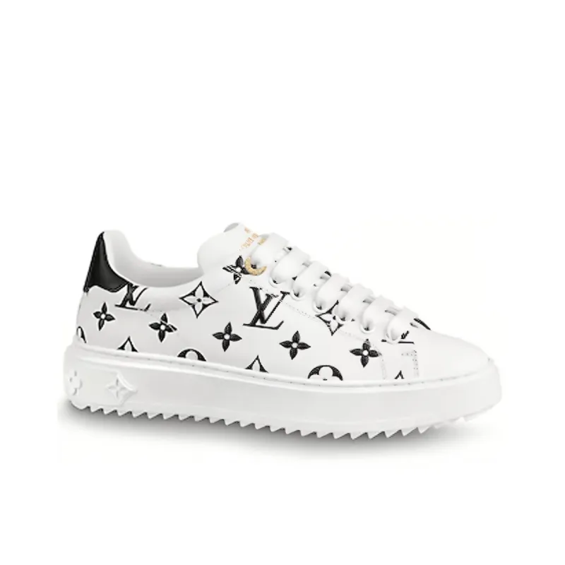 LOUIS VUITTON Lv Time Out Sneakers Black/White Women's-1