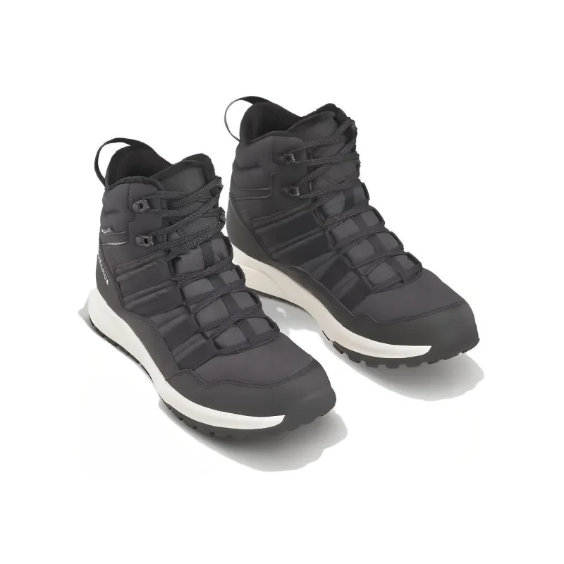 DECATHLON SH500 Anti Slip Wear Resistant Waterproof Breathable Warm High Top Trekking Shoes Men's Black-2