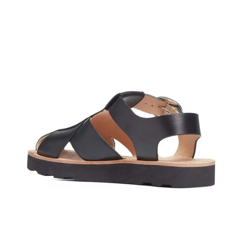 GABRIELA HEARST Horatio Roman Sandals Women's Black-3