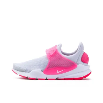 Nike Sock Dart Cushioned Anti-Slip And Wear-Resistant Lightweight Low-Top Casual Shoes GS Gray Pink