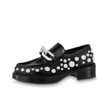 LOUIS VUITTON X Yk Academy Loafers 'Black With White Dots' Women's