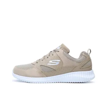 Skechers Elite Fle Cushioning Anti-Slip And Wear-Resistant Low-Top Sports Casual Shoes Men's Tan