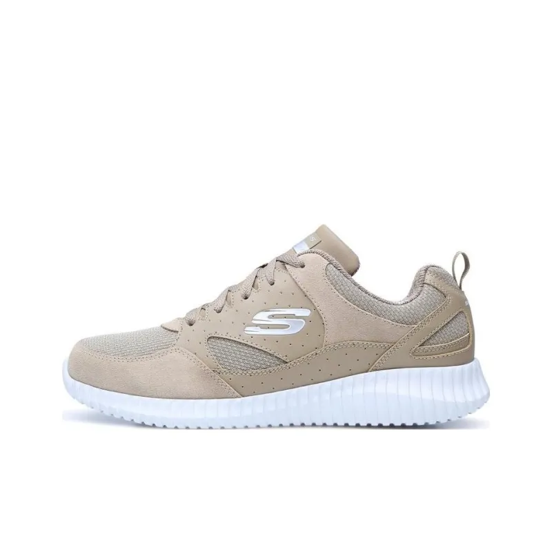 Skechers Elite Fle Cushioning Anti-Slip And Wear-Resistant Low-Top Sports Casual Shoes Men's Tan-0