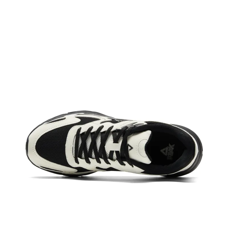 PEAK OG 7000 Anti Slip And Wear Resistant Breathable Low Top Running Shoes Women's Beige Black-3