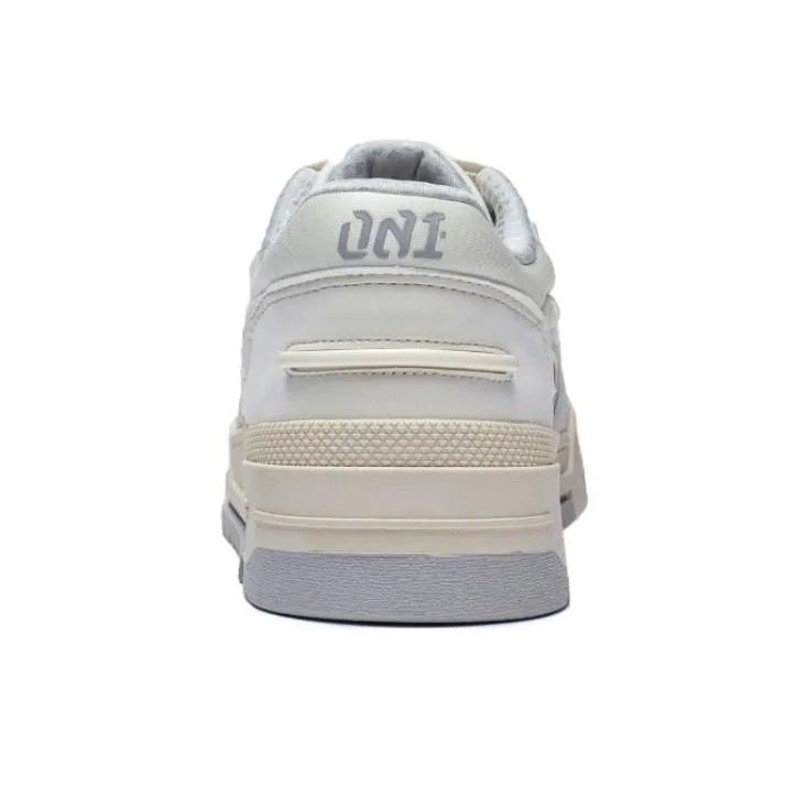 LiNing 001 BTC Anti Slip Wear Resistant Low Top Skateboard Shoes Men's Ecru-4