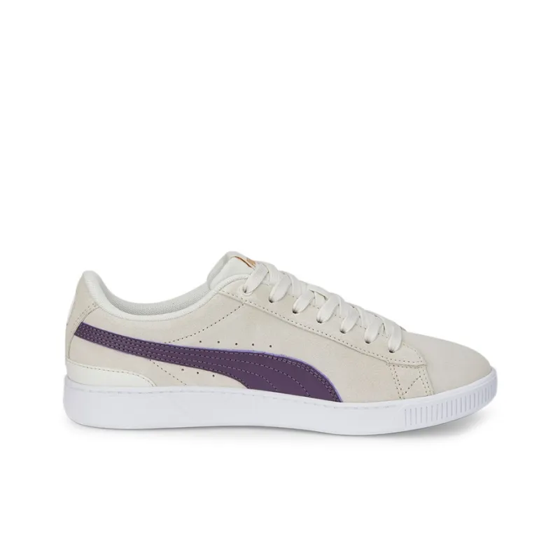 PUMA Vikky V3 Anti-Slip Wear-Resistant Low-Top Skateboard Shoes Women's Gray Purple-1