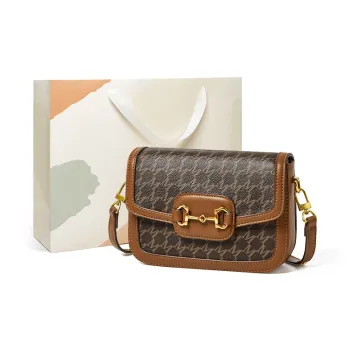 15 MINS PVC Crossbody Bag Shoulder Bag Regular Women's Coffee/Ecru