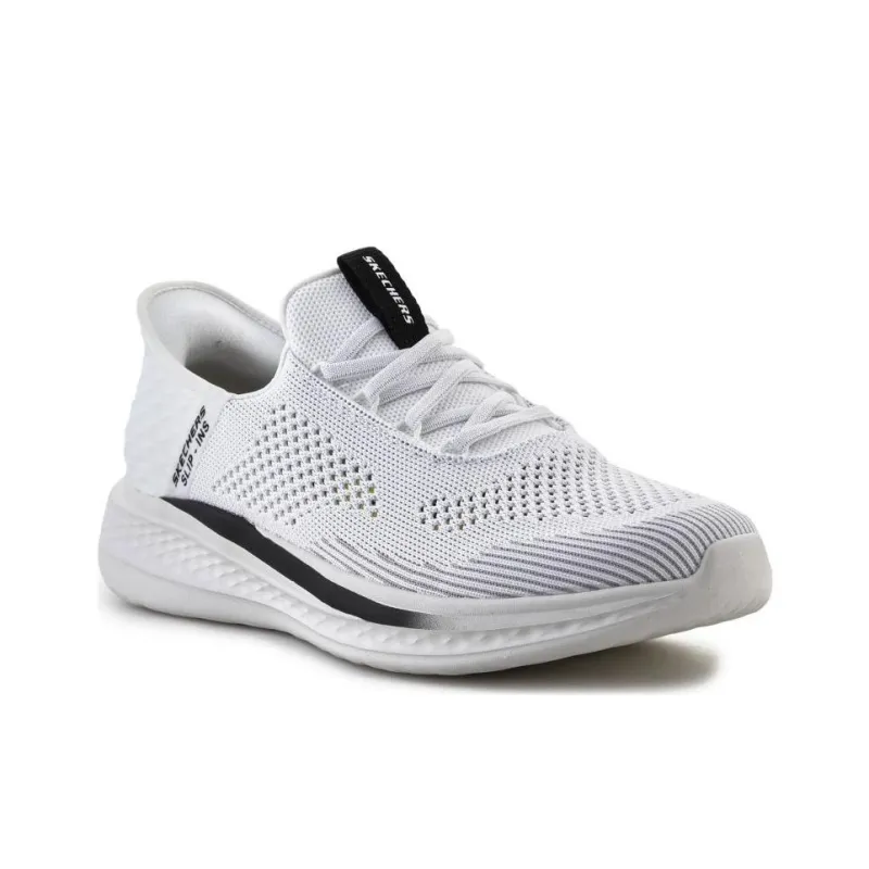 Skechers Slip Ins Casual Shoes Men Low Top White Black-2