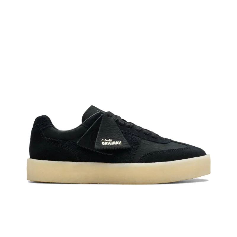 Clarks Low Top Skateboard Shoes Women's Black-1