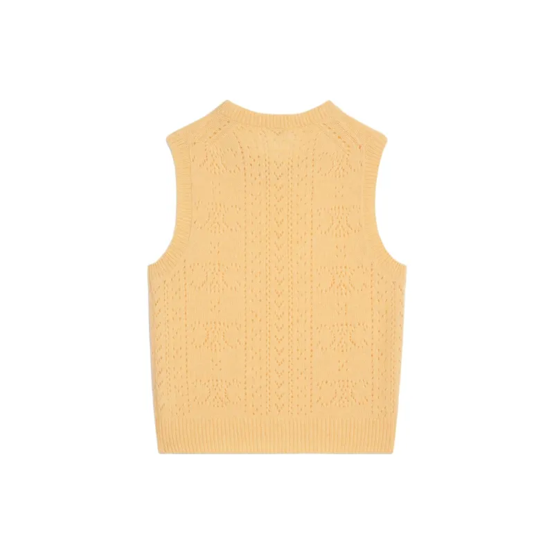 CELINE Cowl Neck Sweater In Pointelle Cashmere-1