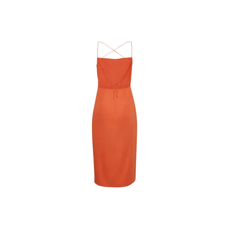 ARITZIA Babaton Success Dress Slip Dresses Women's Hot Cheeky Red/Hot Blush Red Lips-1