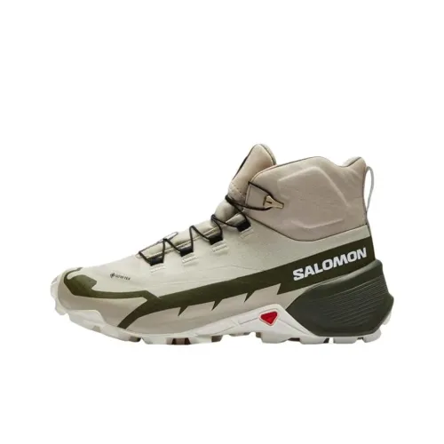 SALOMON Women's Cross Hike 2 Mid GORE-TEX 'Feather Grey Olive Night'