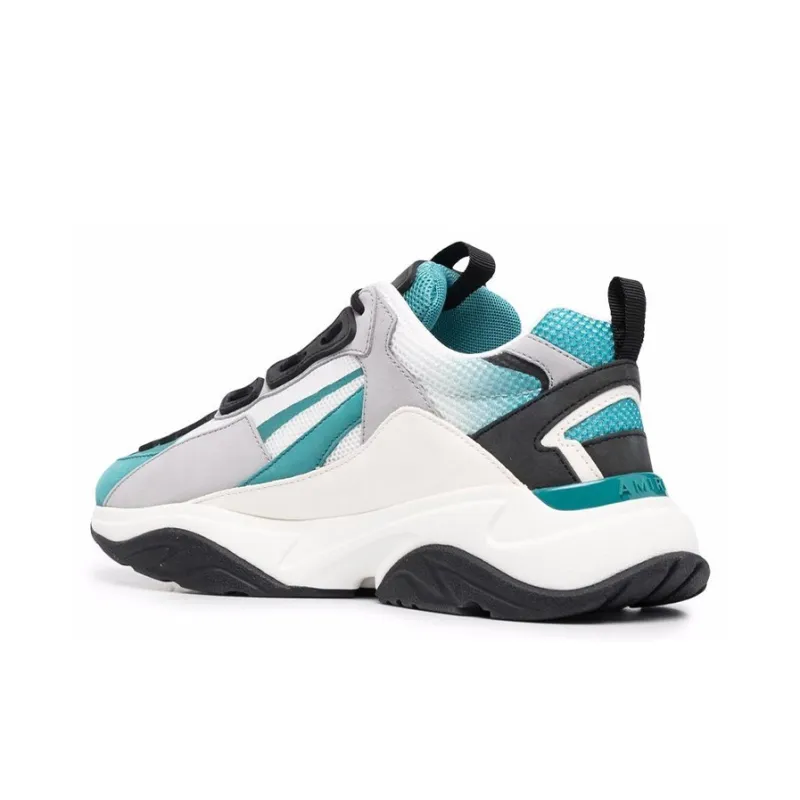 AMIRI Bone Runner Casual Shoes Men Low-Top Blue With White Lettering-3