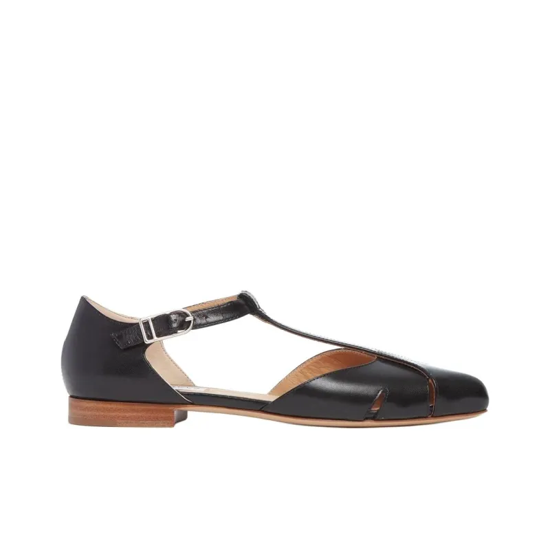 GABRIELA HEARST Harlow Roman Sandals Women's Black-1