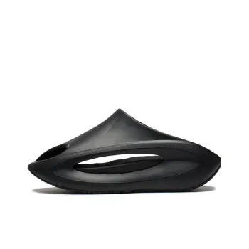 LiNing Yun You Slay Quiet Abrasion Resistant Slide Slippers Unisex Black