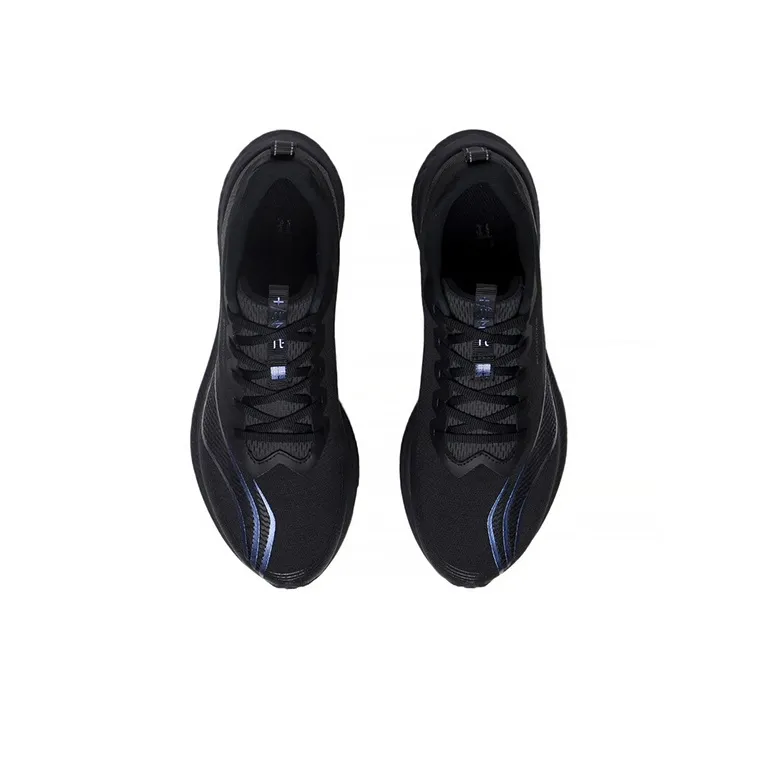 LiNing Red Hare 5 Pro Abrasion Resistant Breathable Low Top Running Shoes Black-3