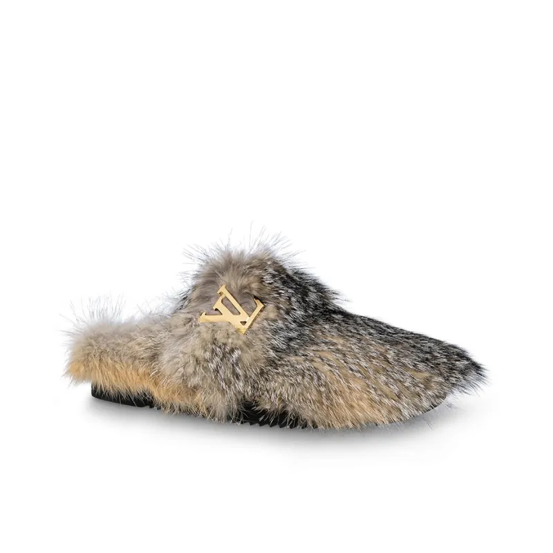 LOUIS VUITTON Easy Closed Toe Slippers Men's Gray-1