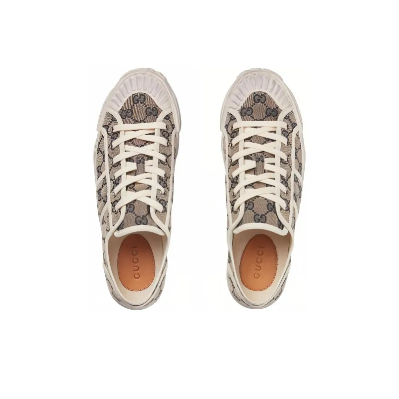 GUCCI Gg Sneaker 'Beige Blue Monogram'-3