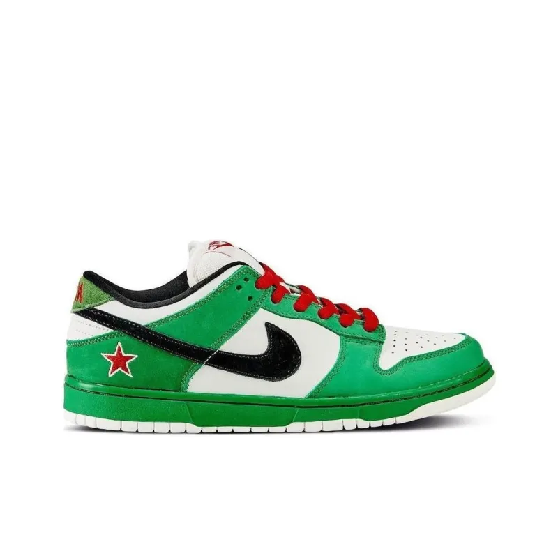 Nike Dunk SB 'Heineken 2.0' Slip-Resistant Cushioning Wear-Resistant Low-Top Skateboard Shoes Men's Green White-1