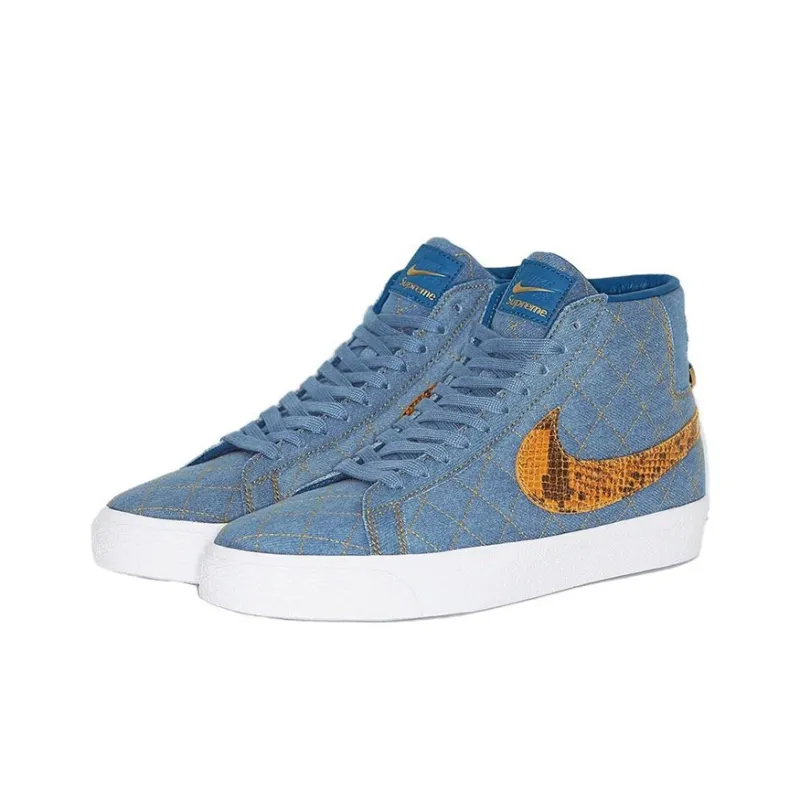 Nike Sb Blazer Mid Qs Supreme Denim - POIZON