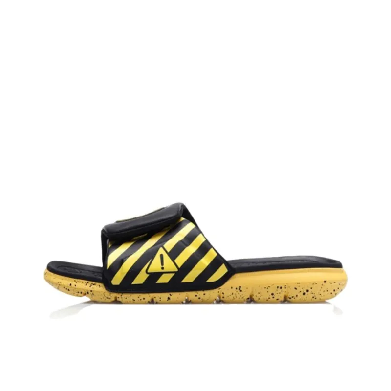 LiNing WAY OF WADE Quiet Slide Slippers Men's Yellow-0