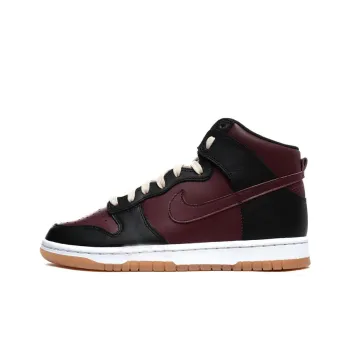 Nike Dunk High 'Redwood' Slip-Resistant Cushioning Wear-Resistant High-Top Skateboard Shoes Dark Red