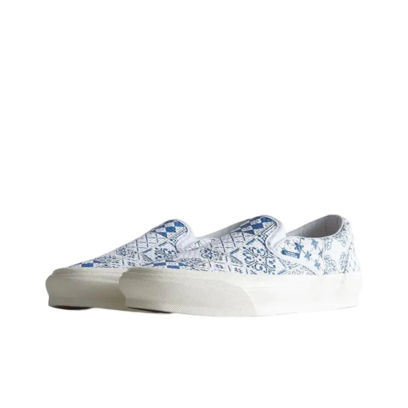 Vans Og Classic Slip On Lx Kith For Vault Azulejo Tile-2