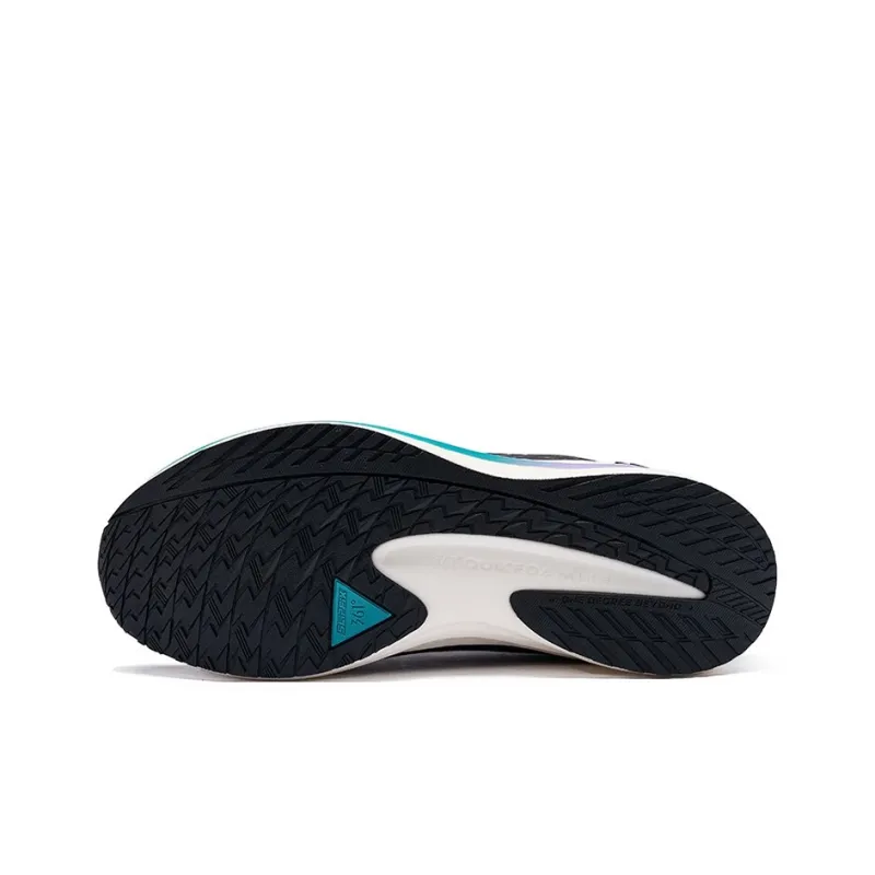 361° Rain Screen Wear-Resistant Slip-Resistant Warm Low-Top Running Shoes Women's Obsidian Black-4
